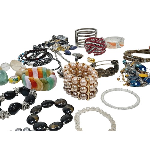 546 - A large selection of Better Quality COSTUME JEWELLERY. To include an impressive assortment of neckla... 