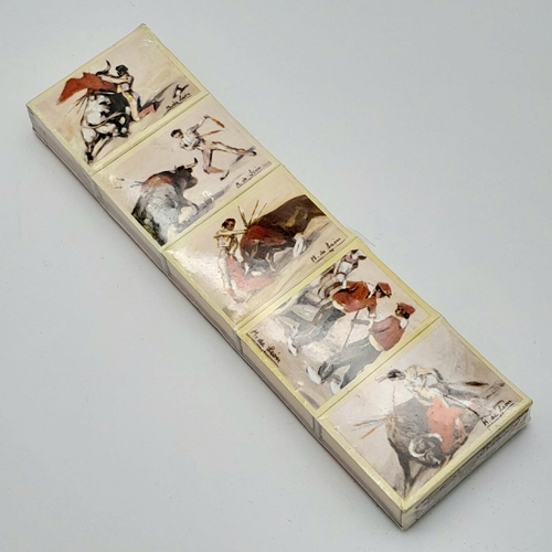 2164 - Sealed set of 5 Spanish vintage match box set - Recuerdo de Espana. Vintage bullfighter. Please see ... 