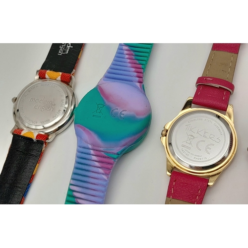 2166 - Four colourful vintage watches. Please see photos for details and conditions.