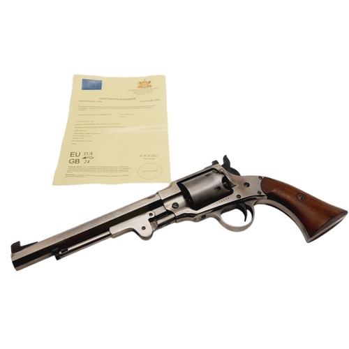 2196 - A Rodgers and Spencer .44/55 Calibre Black Powder Pistol. 7.5 inch barrel. Latest EU deactivation ce... 