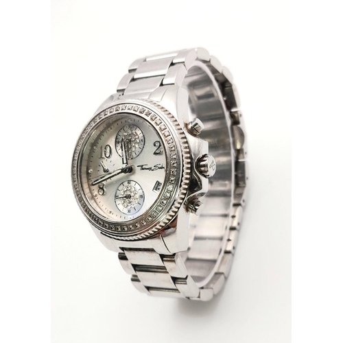 1024 - A Thomas Sabo Quartz Ladies Watch. Stainless steel bracelet and case - 34mm. Silver tone dial with t... 