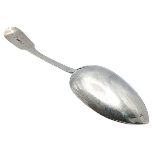 1370 - An antique Georgian sterling silver spoon. Full London hallmarks, 1821. Total weight 64G. Total leng... 