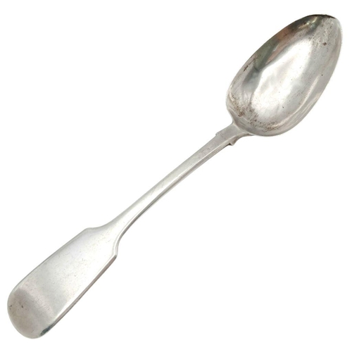 1419 - An antique Victorian sterling silver spoon. Full London hallmarks, 1841. Total weight 74G. Total len... 