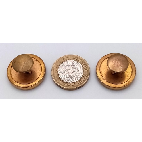 1535 - A Pair of Antique Victorian Decorative Cufflinks. Comes in case.