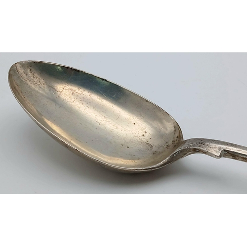 1622 - An antique sterling silver spoon. Full Birmingham hallmarks, 1904. Total weight 77G. Total length 22... 