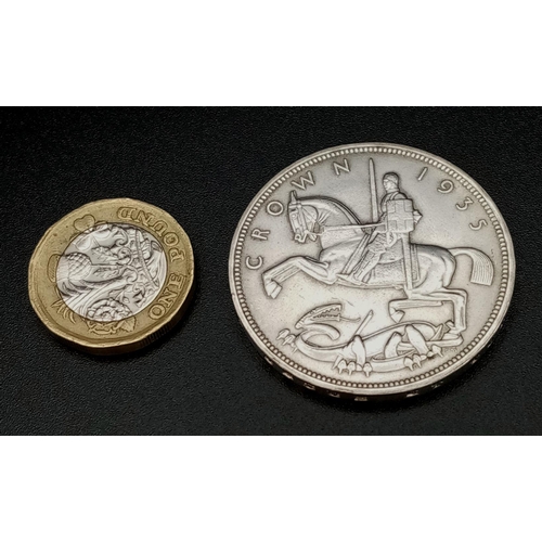 1753 - A 1935 Silver Rocking Horse Crown.