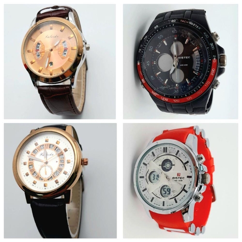 1894 - Four Different Style Gents Quartz Watches. All in very good condition. All in need of a battery so a... 