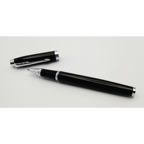 1991 - A Parker Black Lacquer Ballpoint Pen. 14cm