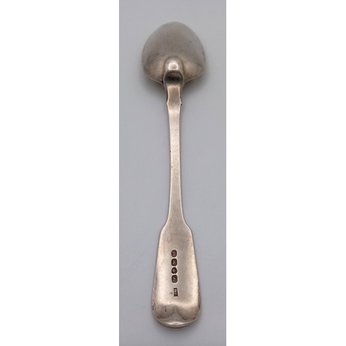 1994 - An antique Georgian sterling silver spoon with engravings on handle. Full London hallmarks, 1822. To... 