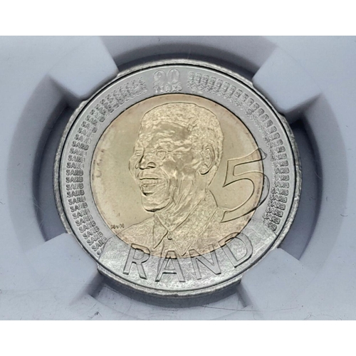 1998 - A Nelson Mandela Commemorative Coin. Proof - in case.