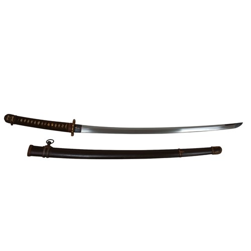 99 - A WW2 Era Japanese General's Sword (with scabbard) by Ki Masatsugu. A high quality sword dated Febru... 