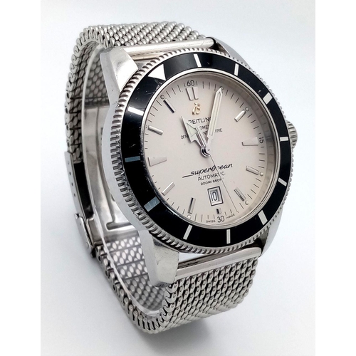 11 - A Breitling Superocean Automatic Gents Watch. Model A17320. Stainless steel bracelet and case - 47mm... 