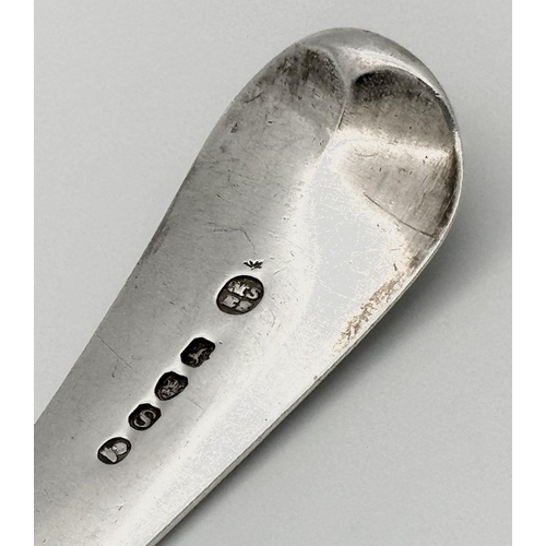 1356 - An antique Georgian sterling silver Basting spoon. Full London hallmarks, 1813. Total weight 107.6G.... 