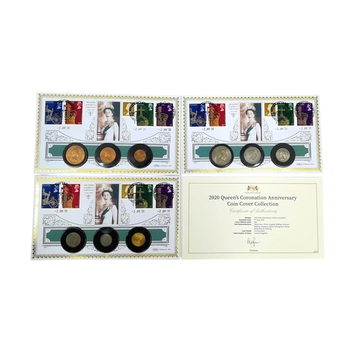 543 - A Harrington and Byrne (of Mayfair) Queen Elizabeth II Coronation Anniversary Coin Cover Collection.... 