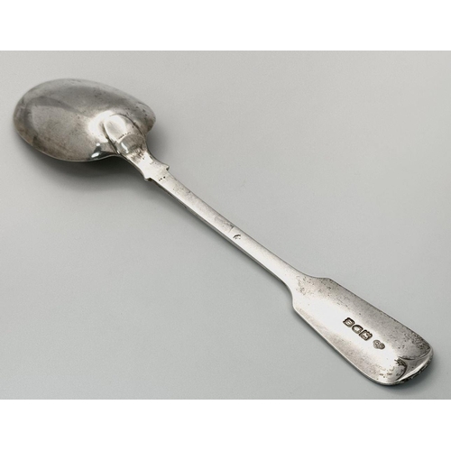 1482 - An antique sterling silver spoon. Full hallmarks London, 1909. Total weight 76.8G. Total length 23cm... 