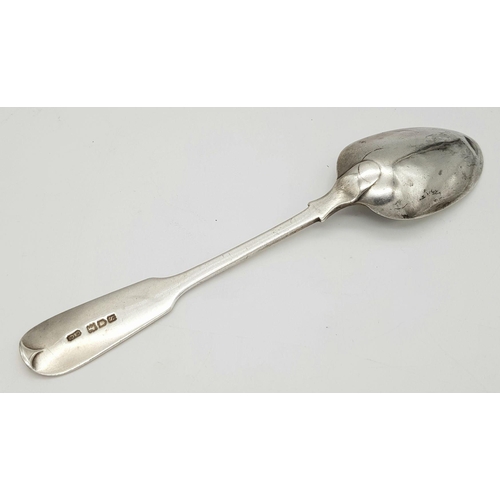 1916 - An antique sterling silver spoon. Full London hallmarks, 1913. Total weight 41.9G. Total length 18.5... 