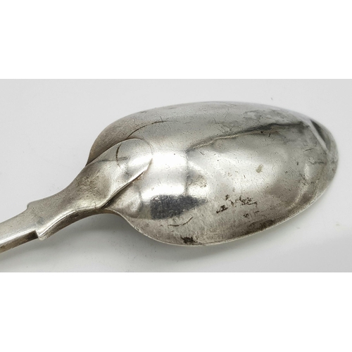 1916 - An antique sterling silver spoon. Full London hallmarks, 1913. Total weight 41.9G. Total length 18.5... 