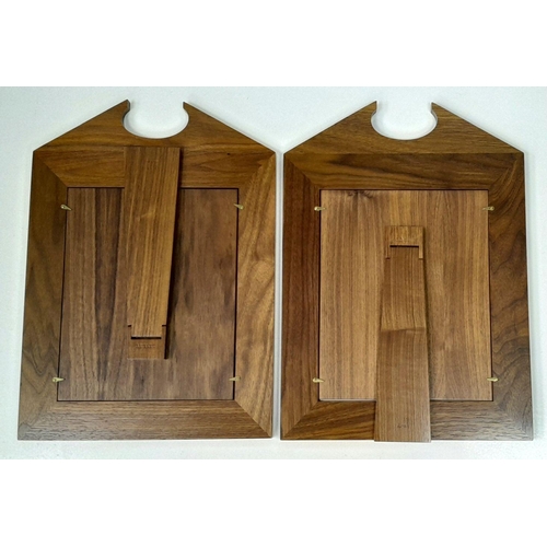 374 - A Pair of Alfred Dunhill 'David Linley' Walnut Picture Frames.
29cm x 41cm. In excellent condition i... 