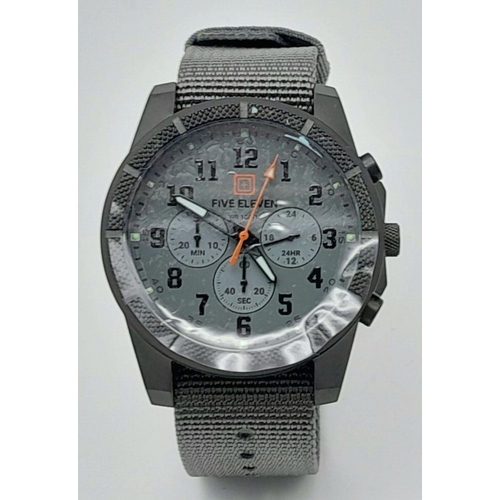 1547 - An 5.11 Tactical Military Chronograph Watch. Full Military Specification. 44mm Case. Complete with b... 