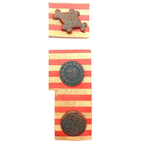 950 - A 3rd Reich Archaeology Set of Winterhilf Tinnie Badges. The set of 9 badges are a portrayal of pre-... 