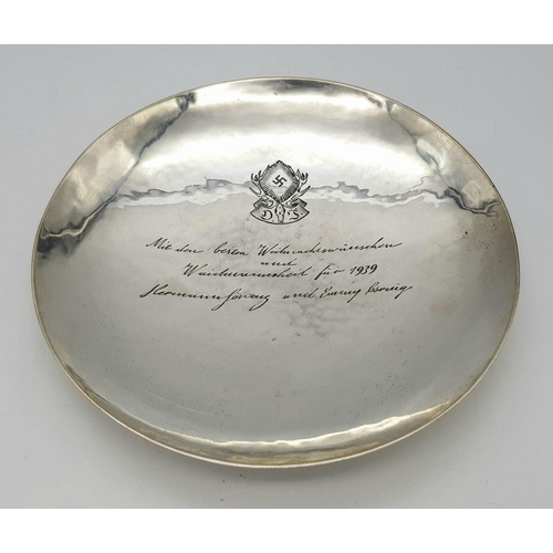 600 - A 3rd Reich .875 Silver Hand Engraved Salvo. A Christmas Gift from Hermann Göering and his wife Emmy... 