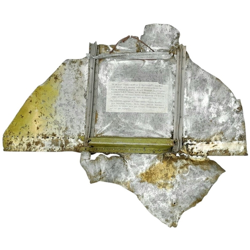 208 - A WW2 Battle of Britain Relic Fragment of Ju 88 Bomber taken at the time from a crash site on the Pi... 