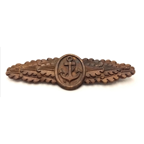 341 - A WW2 German Kriegsmarine Nahkampfspange (Combat Clasp)