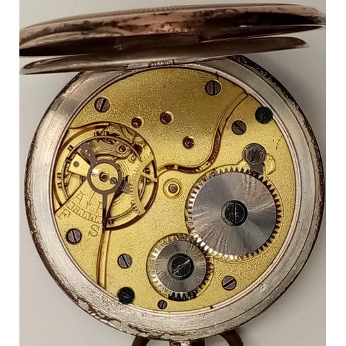 355 - A 1939 Dated Gold Plated Patriotic German Pocket Watch Dedicated to Gefreiter (Lance Corporal)  H. B... 