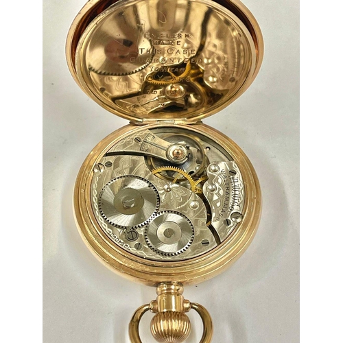 1624 - A vintage Waltham full hunter pocket watch in working order.