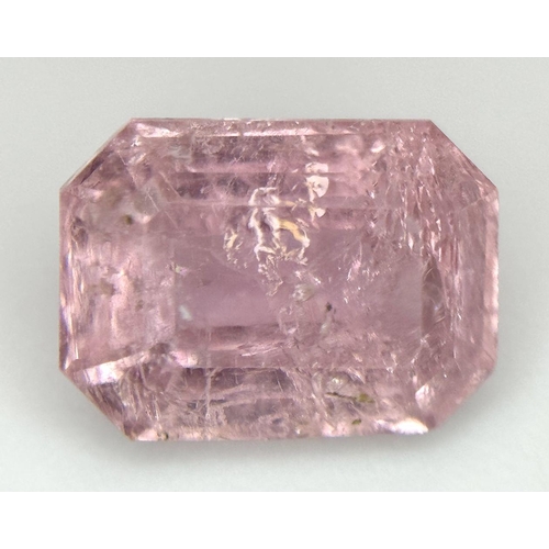 2295 - A 2.35ct Afghan Pink Tourmaline Gemstone. Octagon shape and step cut. Comes with GFCO certificate. R... 