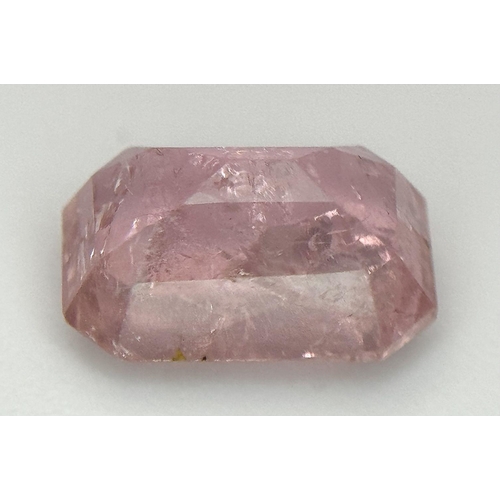 2295 - A 2.35ct Afghan Pink Tourmaline Gemstone. Octagon shape and step cut. Comes with GFCO certificate. R... 