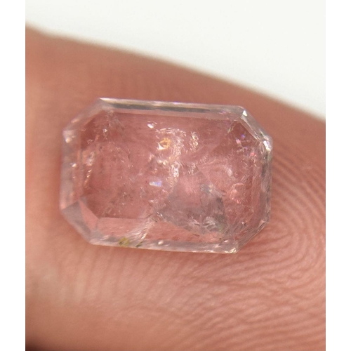 2295 - A 2.35ct Afghan Pink Tourmaline Gemstone. Octagon shape and step cut. Comes with GFCO certificate. R... 