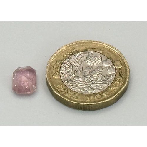 2295 - A 2.35ct Afghan Pink Tourmaline Gemstone. Octagon shape and step cut. Comes with GFCO certificate. R... 