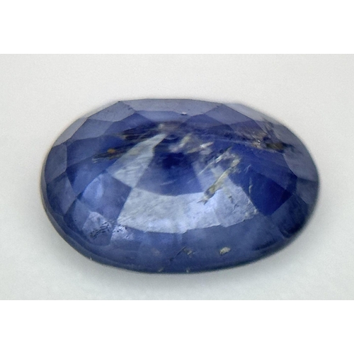 2205 - A 1.17ct Madagascan Sapphire Gemstone. Oval shape, brilliant and step cut. Comes with CGI certificat... 