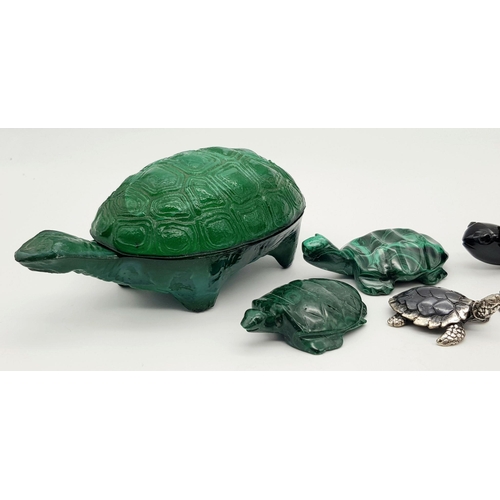 2283 - A Wonderful Vintage Tortoise Collection. Ranging from art deco glass to semi-precious gemstones. 900... 