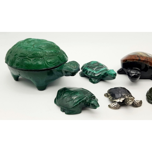 2283 - A Wonderful Vintage Tortoise Collection. Ranging from art deco glass to semi-precious gemstones. 900... 