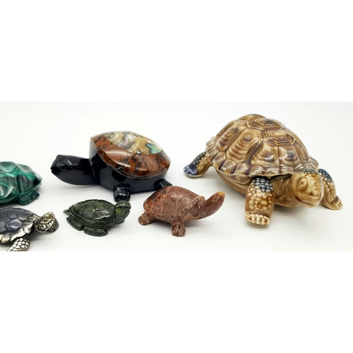 2283 - A Wonderful Vintage Tortoise Collection. Ranging from art deco glass to semi-precious gemstones. 900... 