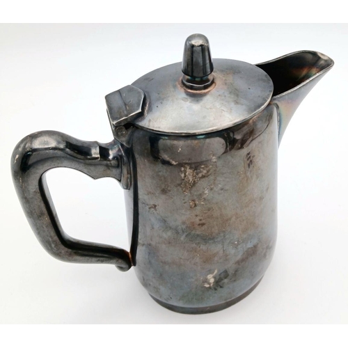 215 - A Waffen SS Officers Mess Coffee Pot. SS Marked on the base.