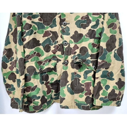 264 - A Vietnam War Era In Country Made US Special Forces Duck Hunter-Frog Skin Camouflage Jacket and Trou... 