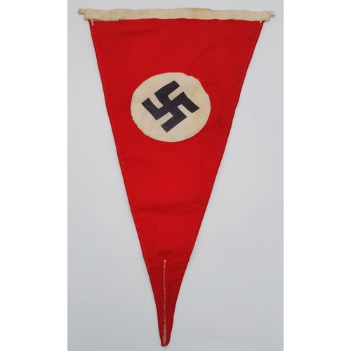 432 - 1942 Dated Double Sided German NSDAP Pennant.