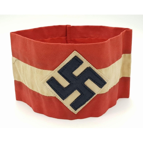 865 - An A Very Nice Original Early War 3rd Reich Hitler Youth Armband. From a Batch of 45 that were found... 