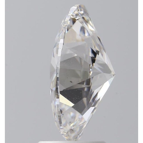 330 - 3.02CT OVAL SHAPED LAB-GROWN DIAMOND, COLOUR E, CLARITY VS2. COMES WITH IGI CERTIFICATE. MEASUREMENT... 