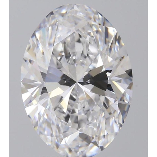 624 - 2.52CT OVAL SHAPED LAB-GROWN DIAMOND, COLOUR D, CLARITY VS1. COMES WITH IGI CERTIFICATE. MEASUREMENT... 