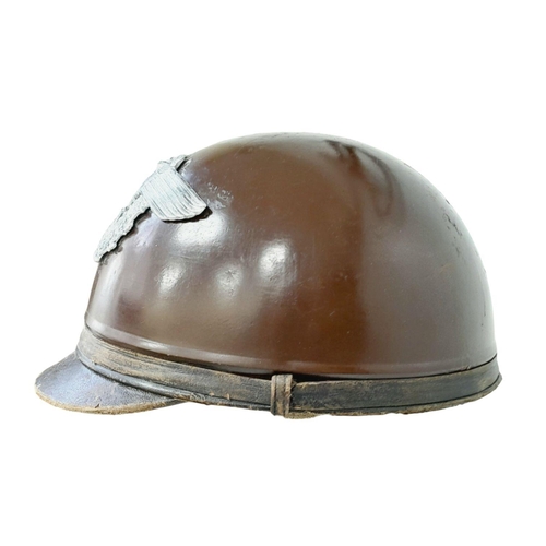 173 - A 3rd Reich German Motorcycle Police Crash Helmet.