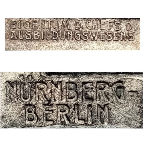 572 - A  Early 3rd Reich SA Silver Grade Sports Badge. Solid back type, Numbered. Maker: L.Chr. Lauer, Nur... 