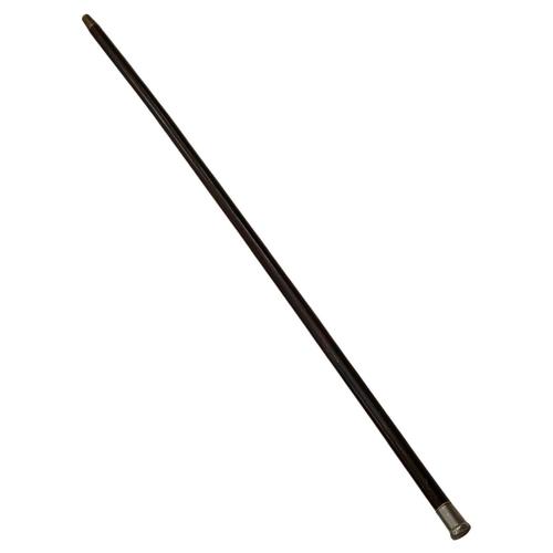 850 - An Antique Silver Top Swagger Stick. 62.5cm Length.