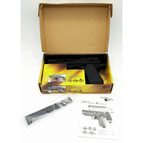 864 - A Boxed, Umarex Magnum Research, .177 Calibre Desert Eagle Airsoft Pistol. 21.5cm Length. Takes .177... 