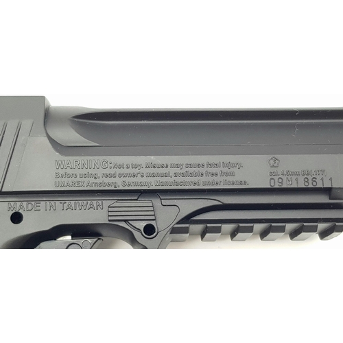 864 - A Boxed, Umarex Magnum Research, .177 Calibre Desert Eagle Airsoft Pistol. 21.5cm Length. Takes .177... 