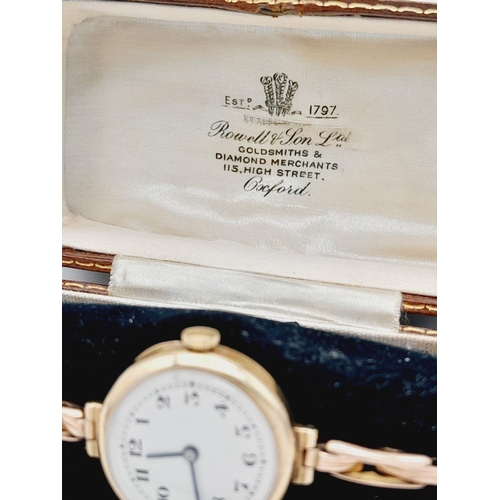 233 - A SUPERB EDWARDIAN 9K GOLD LADIES WATCH. IN WORKING ORDER BUT BECAUSE OF AGE NO GUARENTEES. BOTH WAT... 