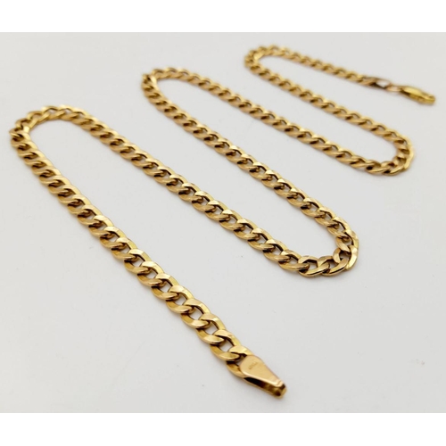 344 - A 42cms INTERLINK NECK CHAIN IN 9K GOLD .   4.8gms